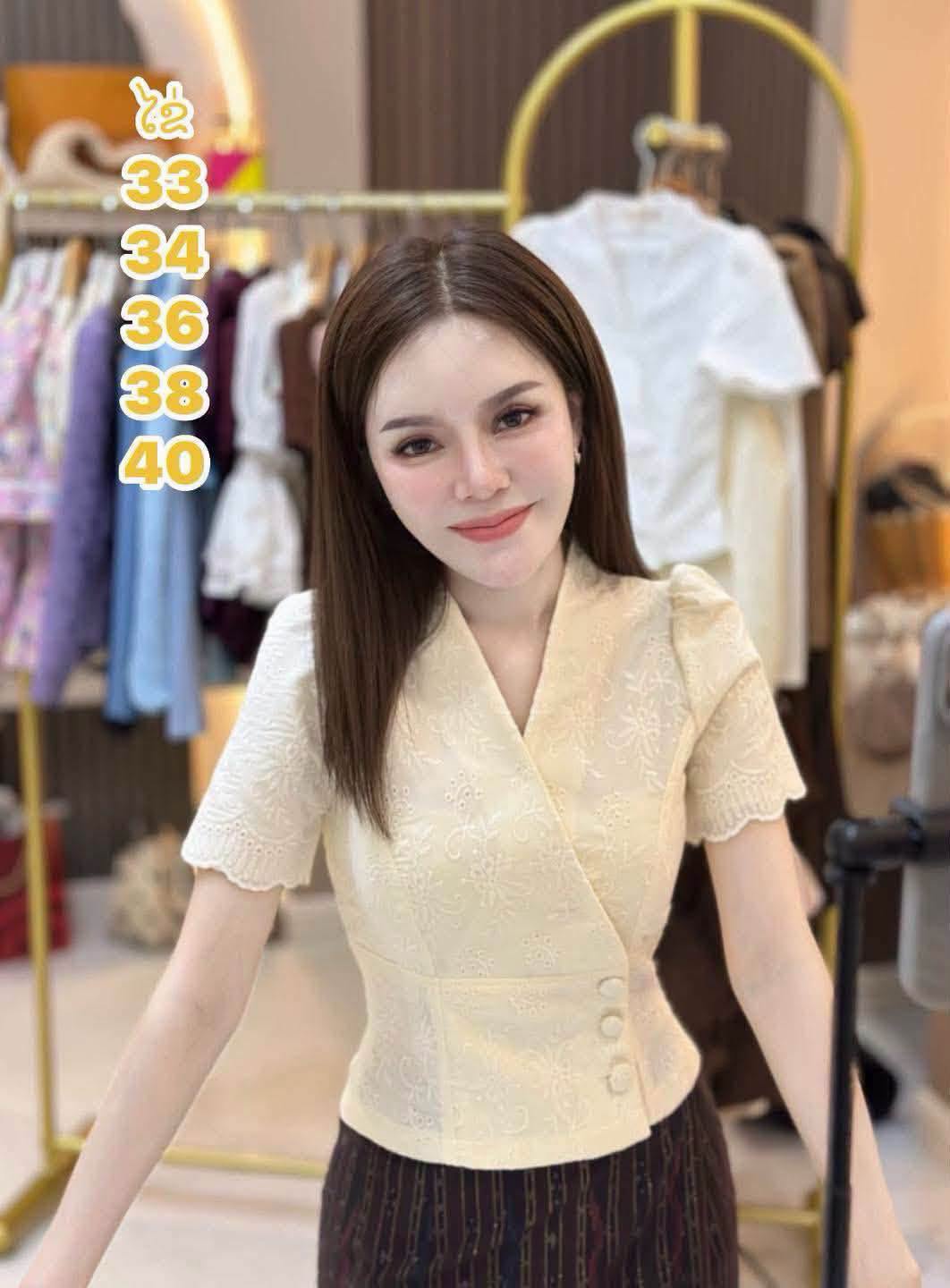 🌸🌸ເສຶ້ອຝ້າຍcotton ຜ້າເຢັນໆໃສ່ຄັກໃສ່ສະບາຍ✨ 6