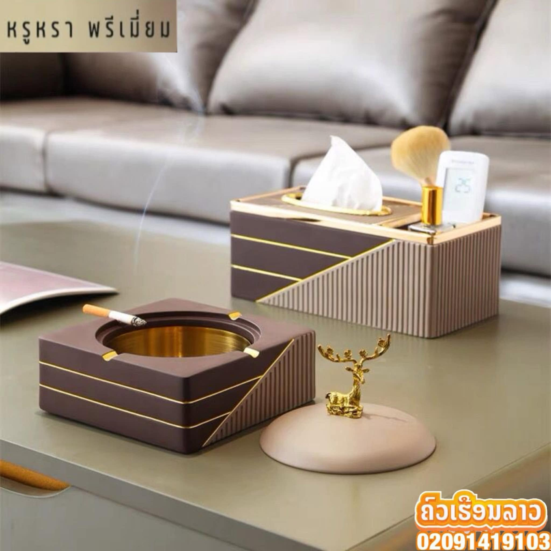 💎ເພິ່ມຄວາມຫລຽບຫຼູສວຍງາມLuxury ເທິງໂຕະຮັບແຂກດ້ວຍເຊັດກ່ອງທິດຊູມາພ້ອມແຈກັນດອກໄມ້ປະດັບ+ກ່ອງເກັບເຄື່ອງອຸປະກອນ+ຖາດແກ້ວຮອງຄົບເຊັດເກດພຮີມ້ຽມ✨ 4